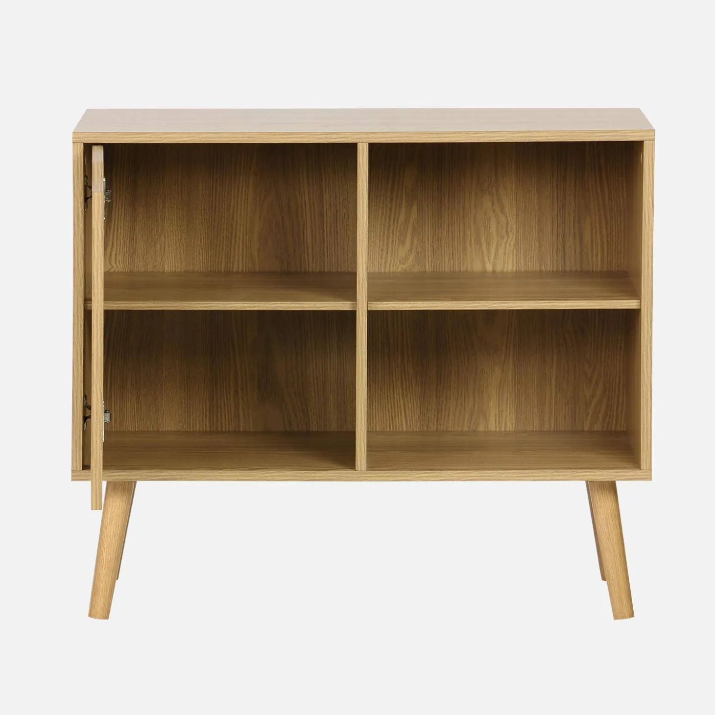 Dressoir met 1 deur en plank houtdecor 80cm