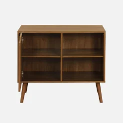 Dressoir met 1 deur en plank houtdecor 80cm