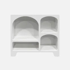 Dressoir met 4 vakken houtdecor organisch 90cm