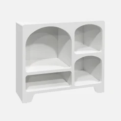 Dressoir met 4 vakken houtdecor organisch 90cm