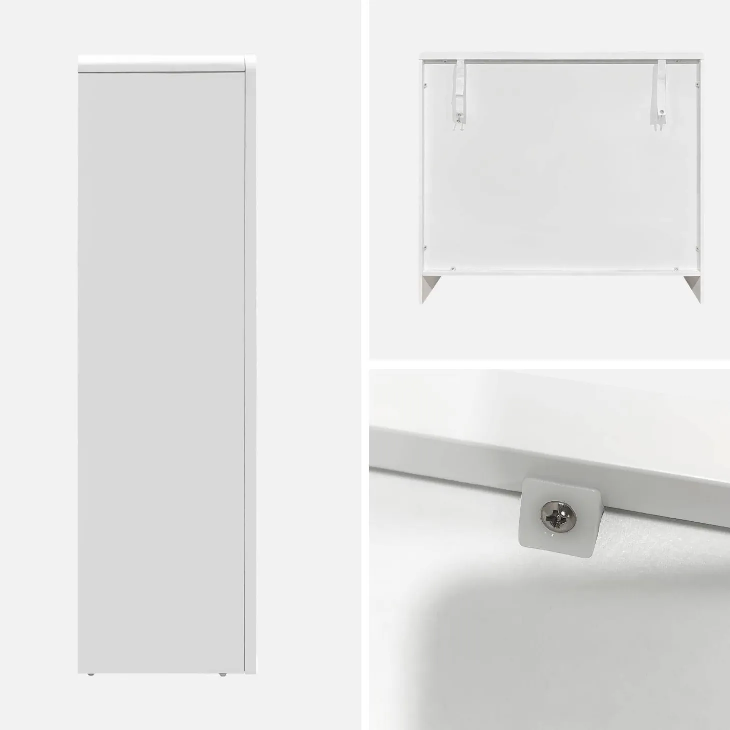 Dressoir met 4 vakken houtdecor organisch 90cm