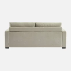 Driezits slaapbank in chenille stof
