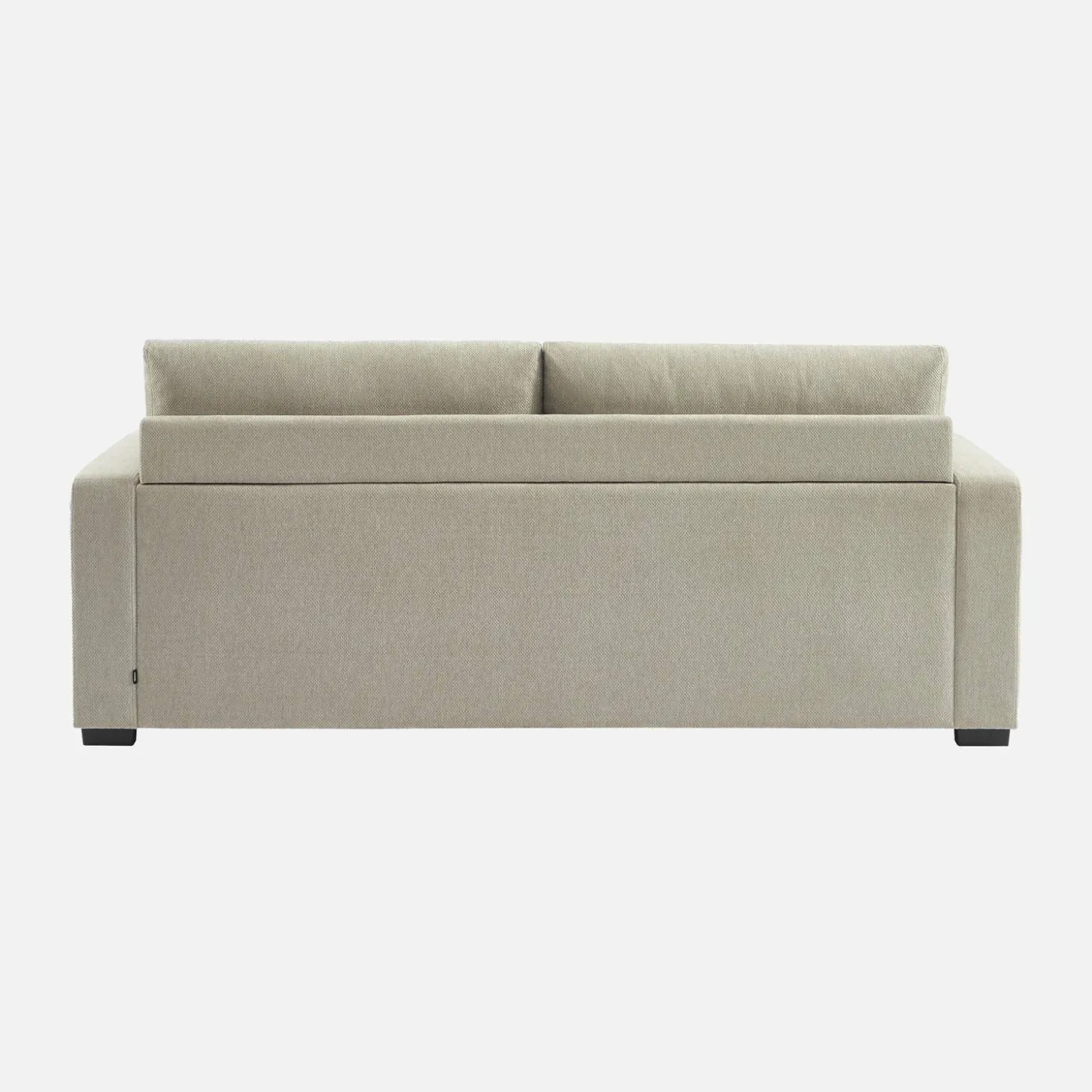 Driezits slaapbank in chenille stof