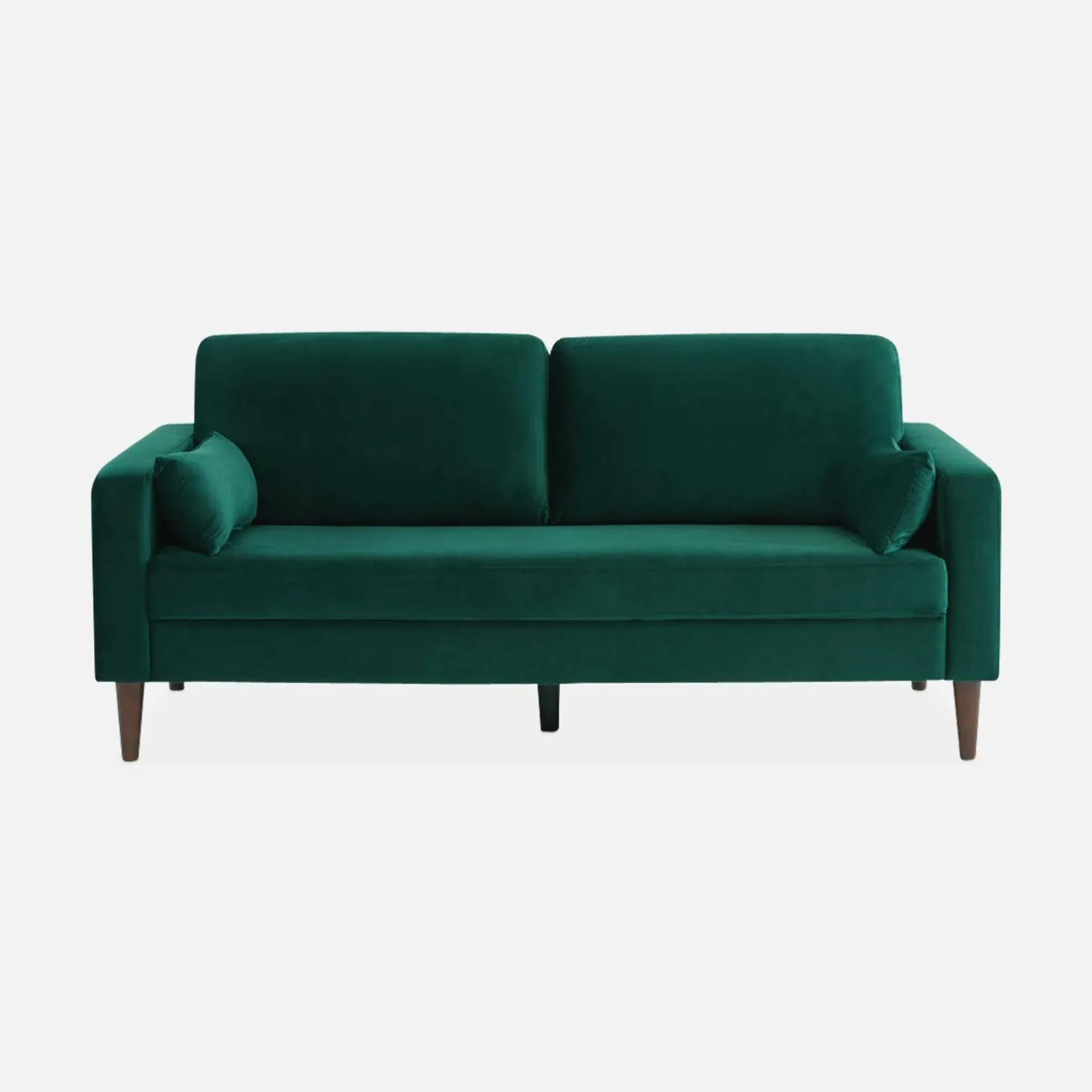 Driezits velours bank