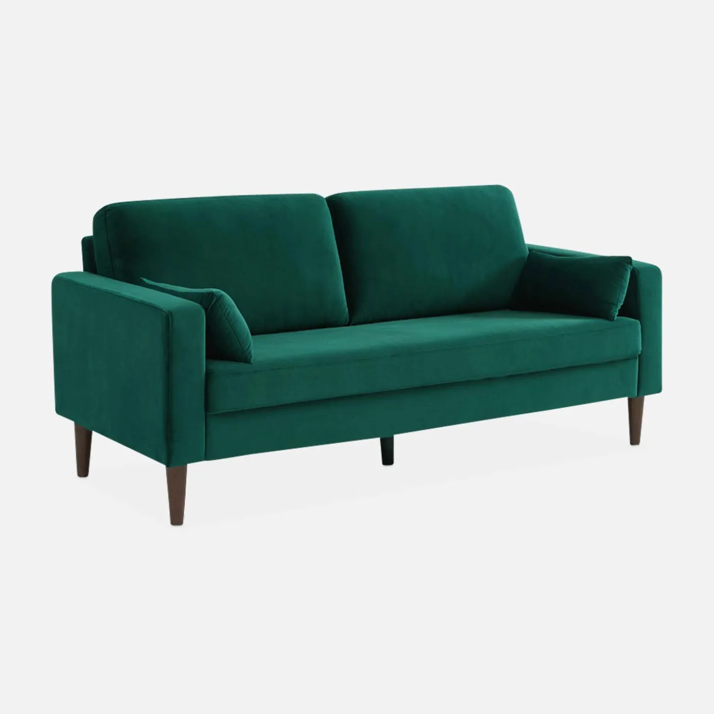 Driezits velours bank
