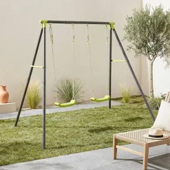 Dubbele metalen schommelframe