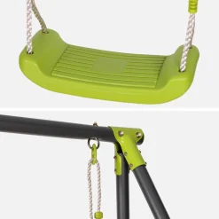 Dubbele metalen schommelframe