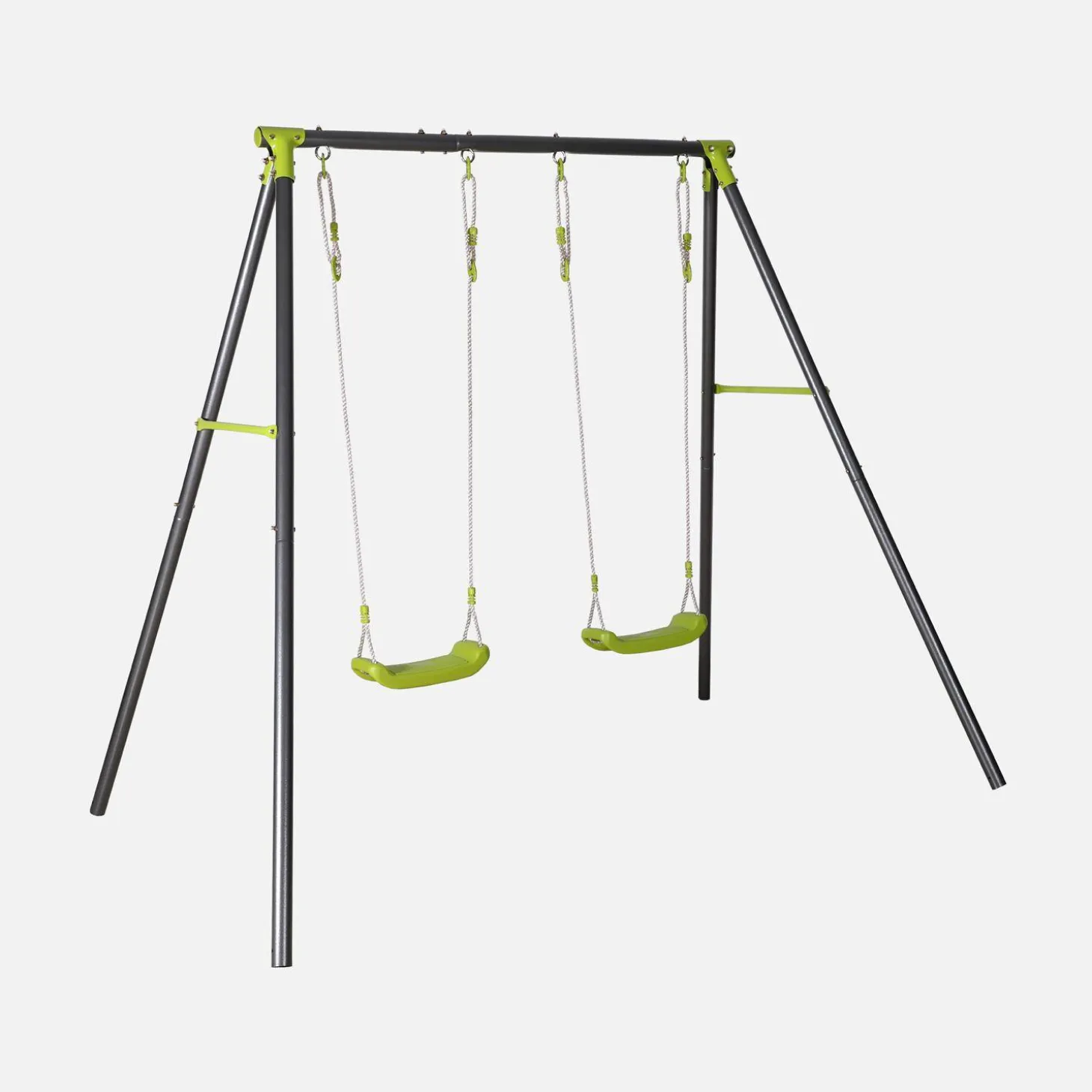 Dubbele metalen schommelframe
