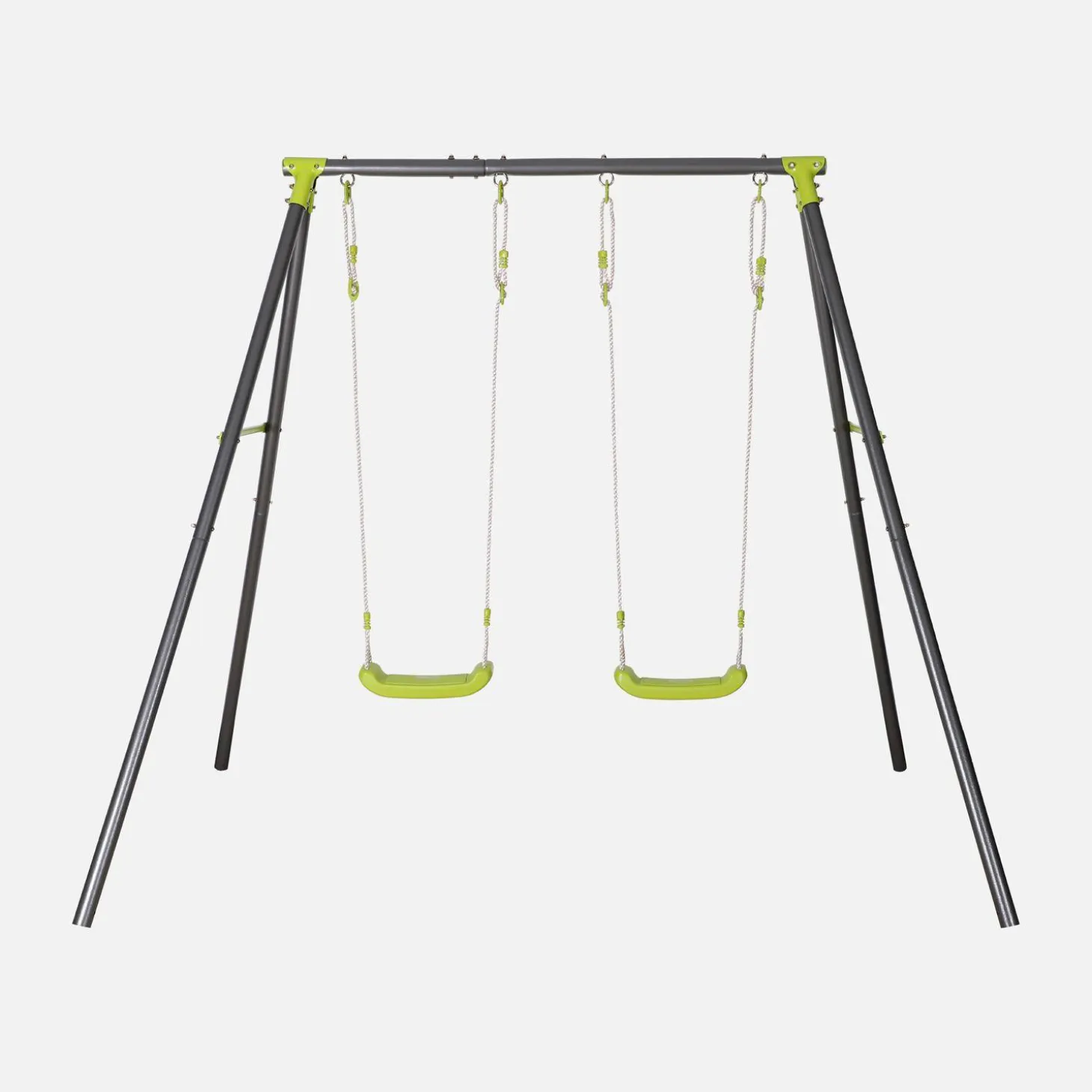 Dubbele metalen schommelframe
