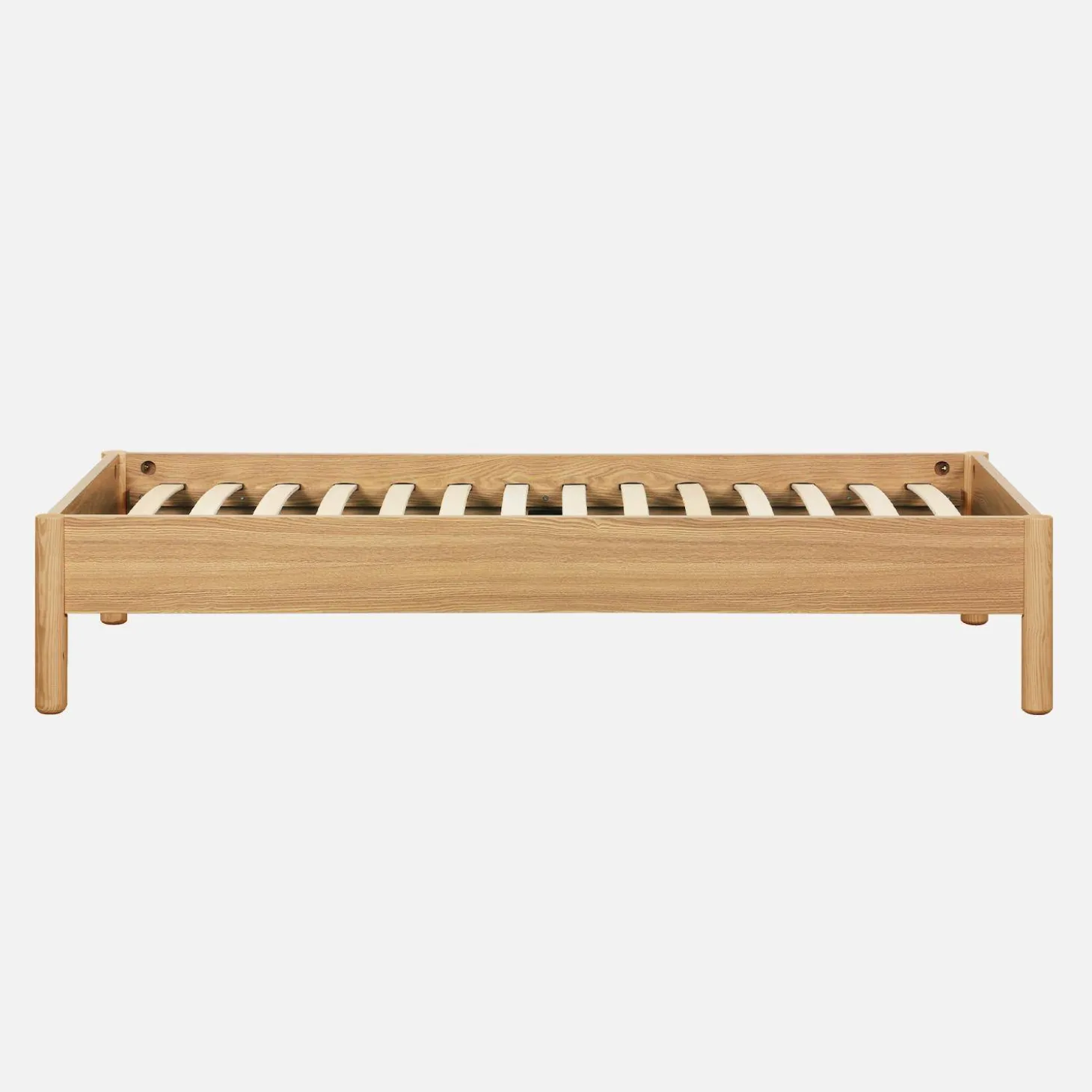 Eenpersoonsbed met lattenbodem 90x190cm houtdecor
