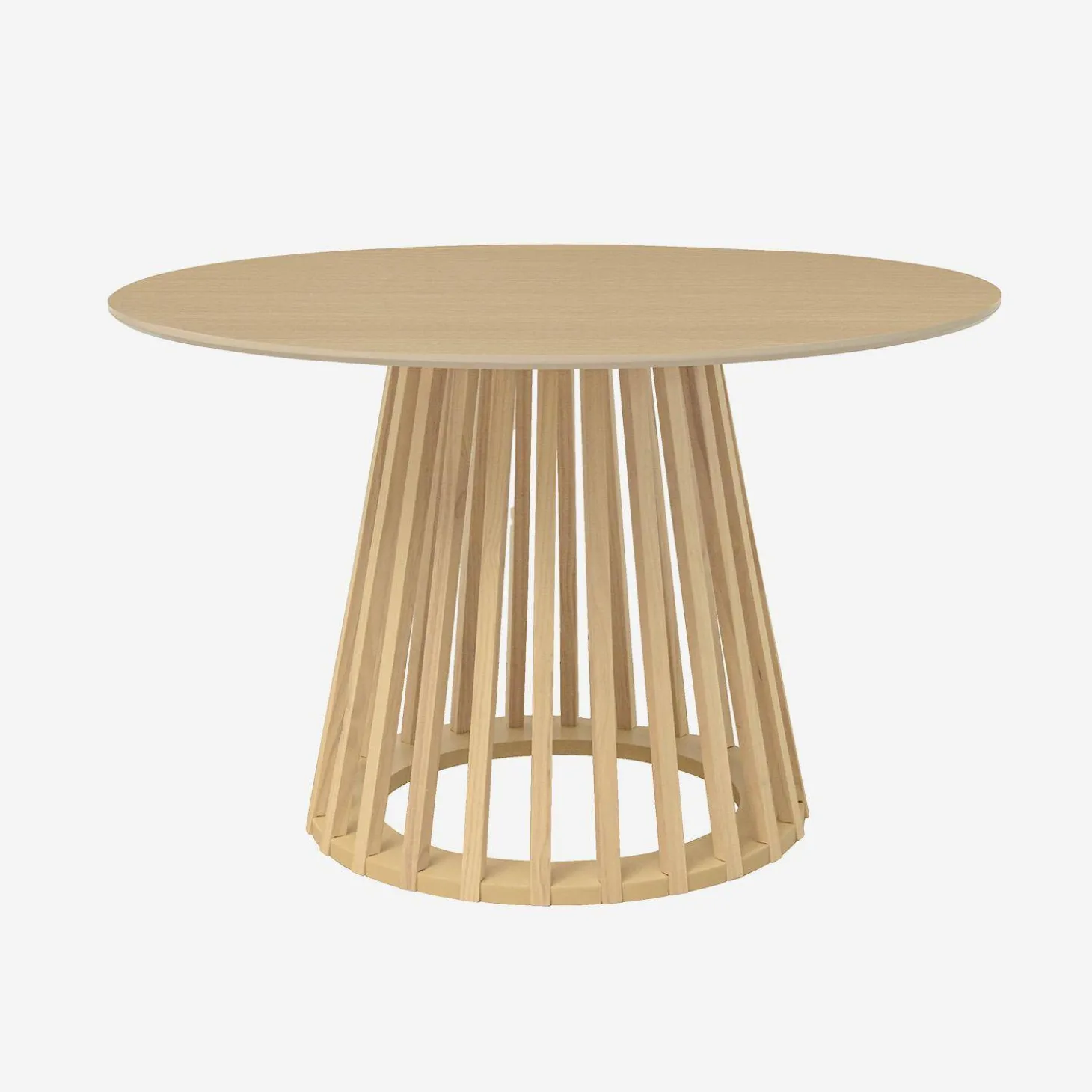 Eettafel met houteffect, sparrenhouten poten, 4 zitplaatsen