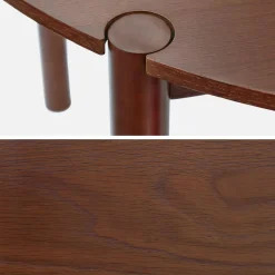 Eettafel ovaal voor 6 personen van rubberhout