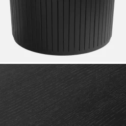 Eettafel ovaal voor 6-8 personen rubberhout en eikenfineer
