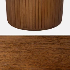 Eettafel ovaal voor 6-8 personen rubberhout en eikenfineer