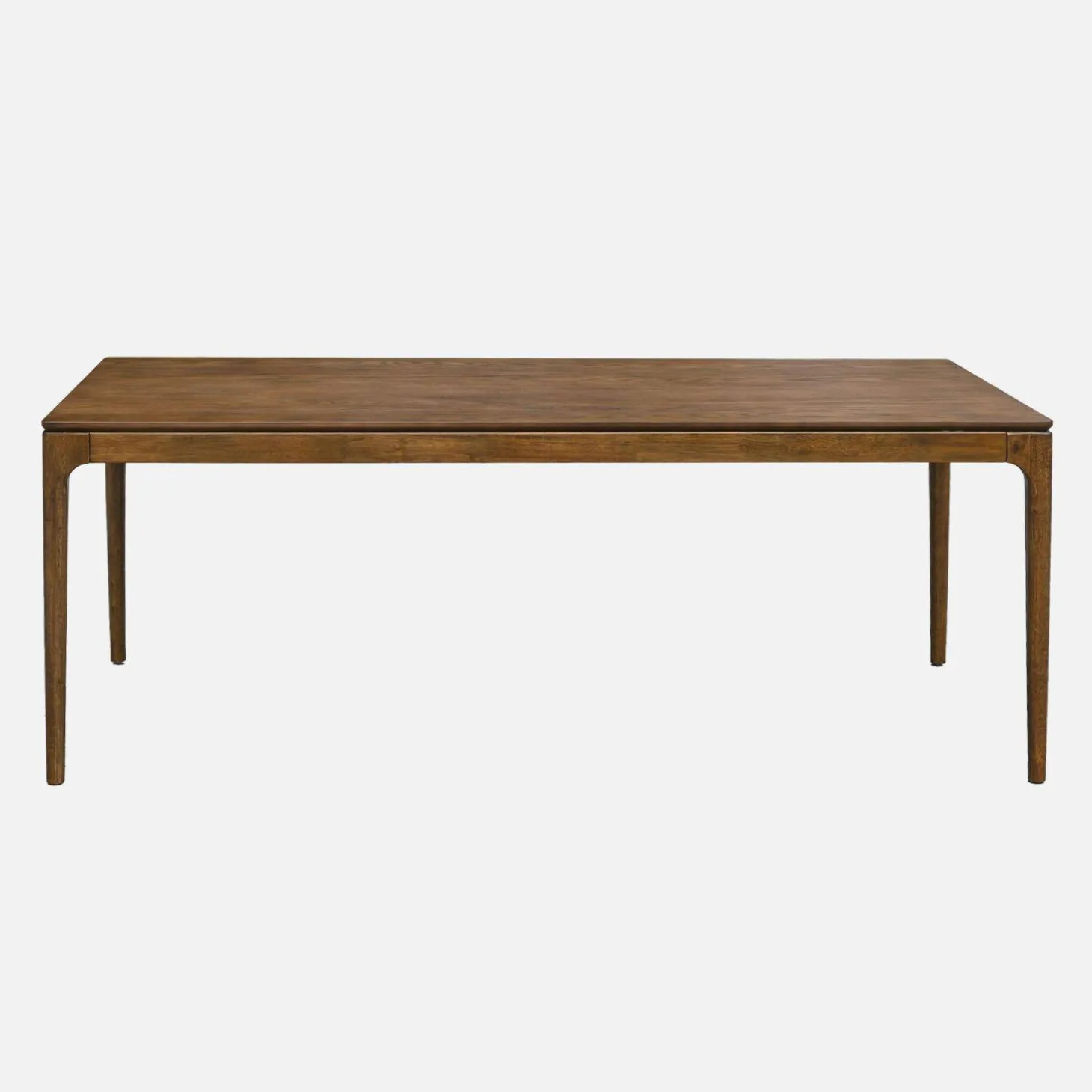 Eettafel rechthoekig rubberhout en essenfineer 8 plaatsen