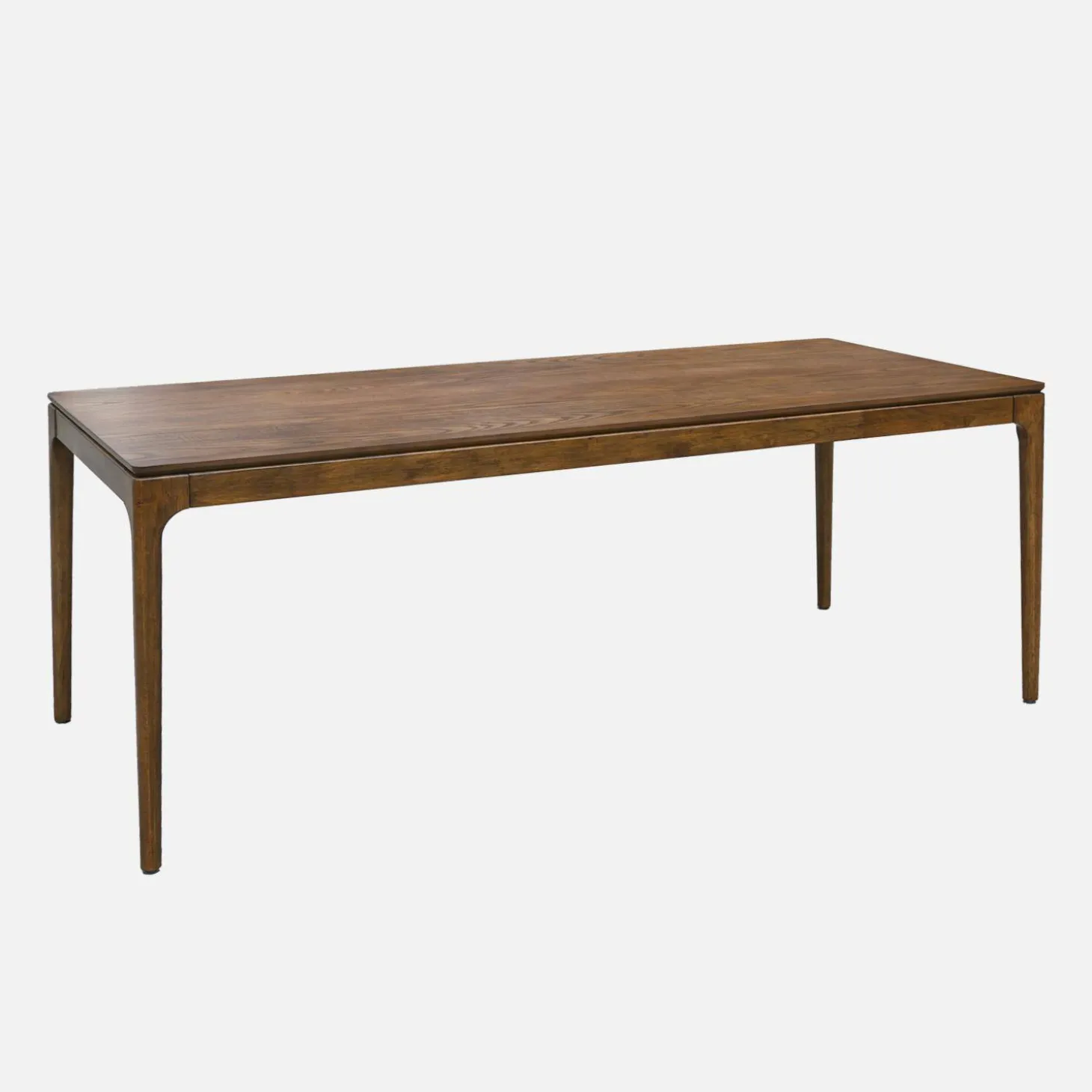 Eettafel rechthoekig rubberhout en essenfineer 8 plaatsen