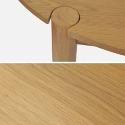 Eettafel rond voor 4 personen rubberhout
