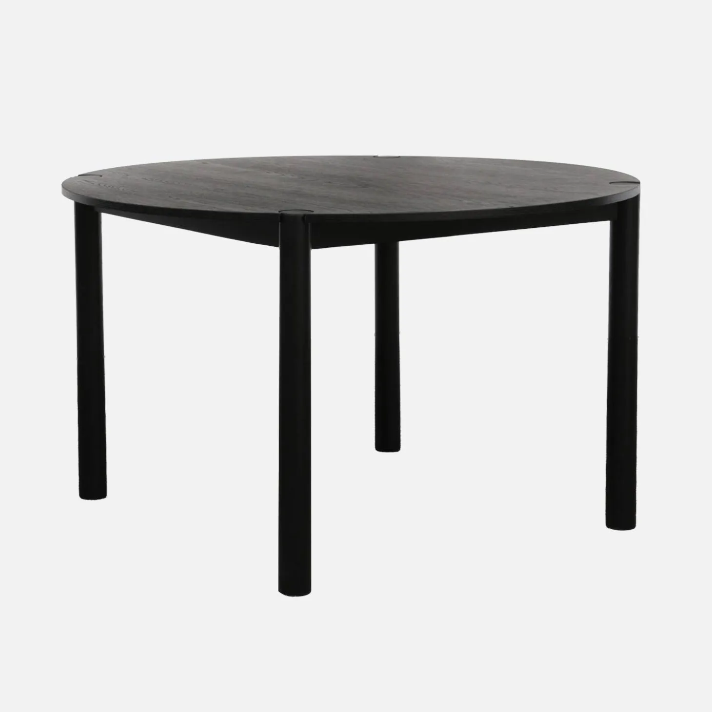 Eettafel rond voor 4 personen rubberhout