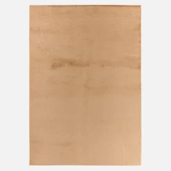 Effen beige vloerkleed voor binnen