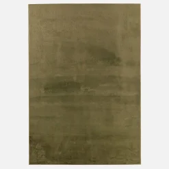 Effen groen vloerkleed voor binnen