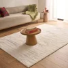 Effen wit vloerkleed voor binnen