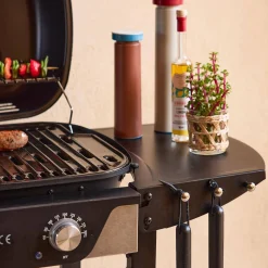 Elektrische barbecue 2 branders, geëmailleerd staal 2300 W
