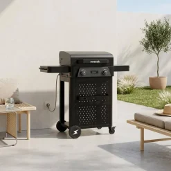 Elektrische barbecue 2 branders 2300W geëmailleerd staal