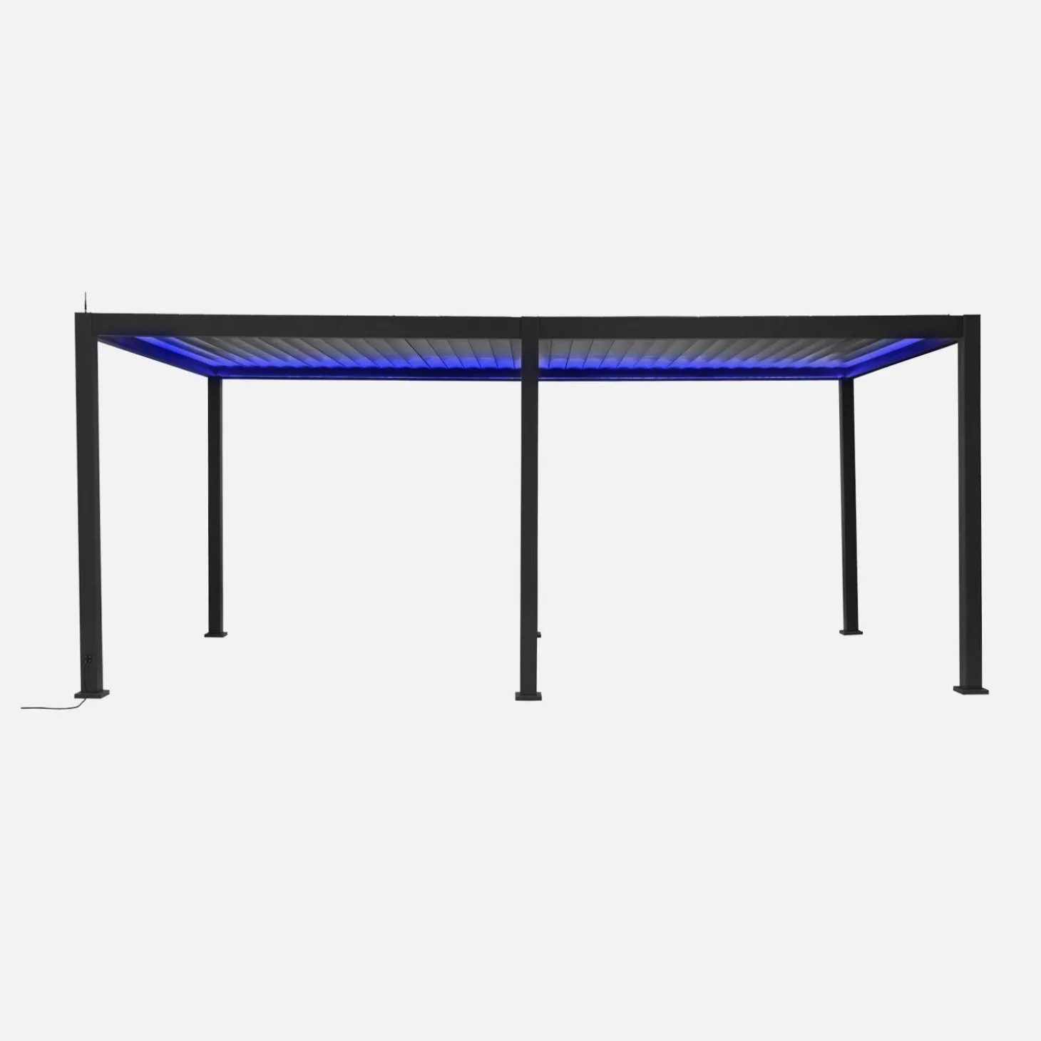 Elektrische pergola met lamellendak 6x3m met LED-verlichting