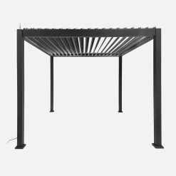 Elektrische pergola met lamellendak 3x3m met LED-verlichting