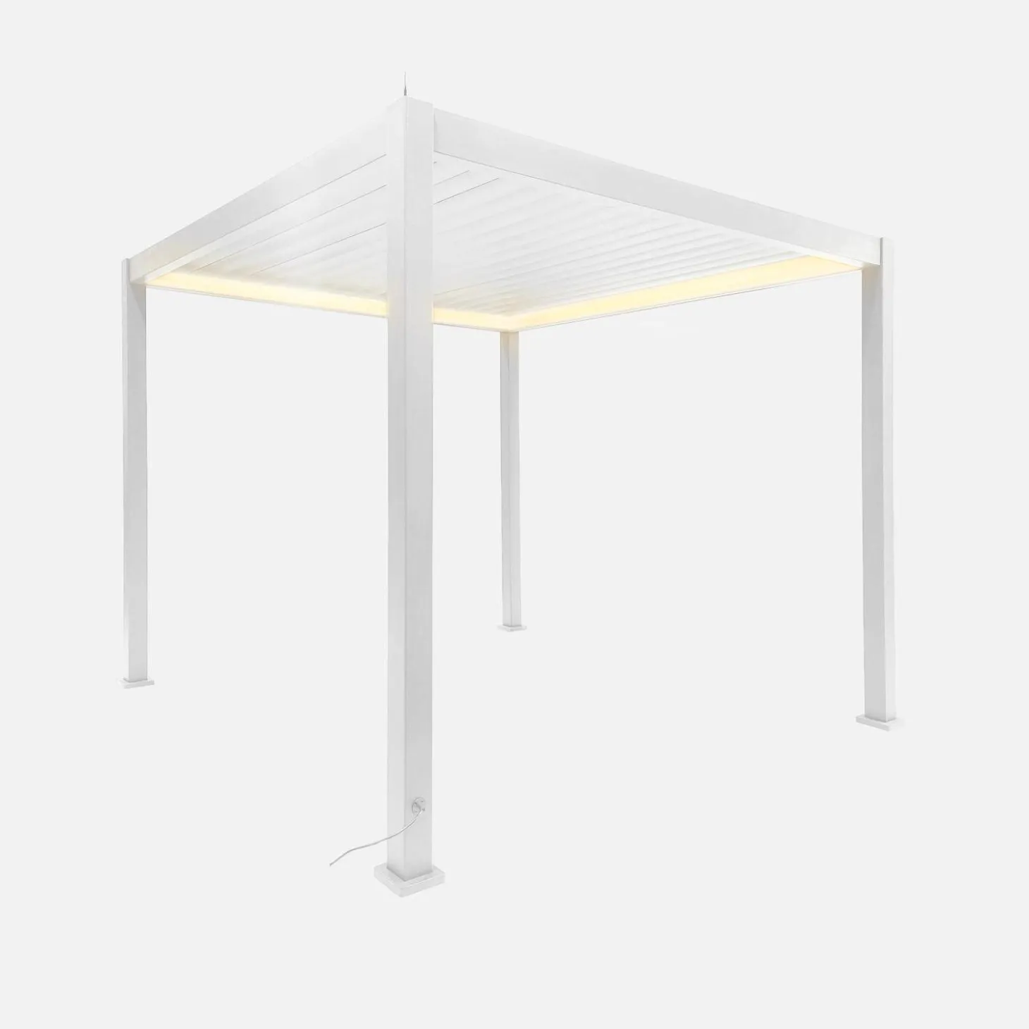 Elektrische pergola met lamellendak 3x3m met LED-verlichting