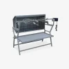 Elektrische rotisserie op houtskool