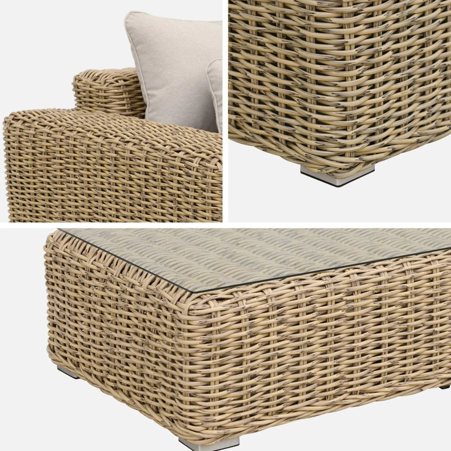 Extra grote wicker loungeset
