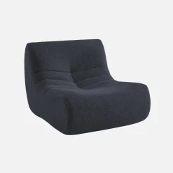 Fauteuil alpaca-effect stof 1 zitplaats