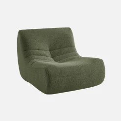 Fauteuil alpaca-effect stof 1 zitplaats
