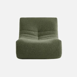 Fauteuil alpaca-effect stof 1 zitplaats