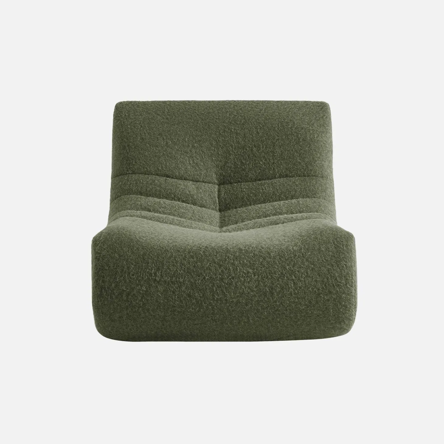 Fauteuil alpaca-effect stof 1 zitplaats