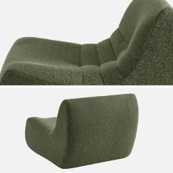 Fauteuil alpaca-effect stof 1 zitplaats