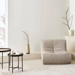 Fauteuil boucléstof Sokol 1 zitplaats