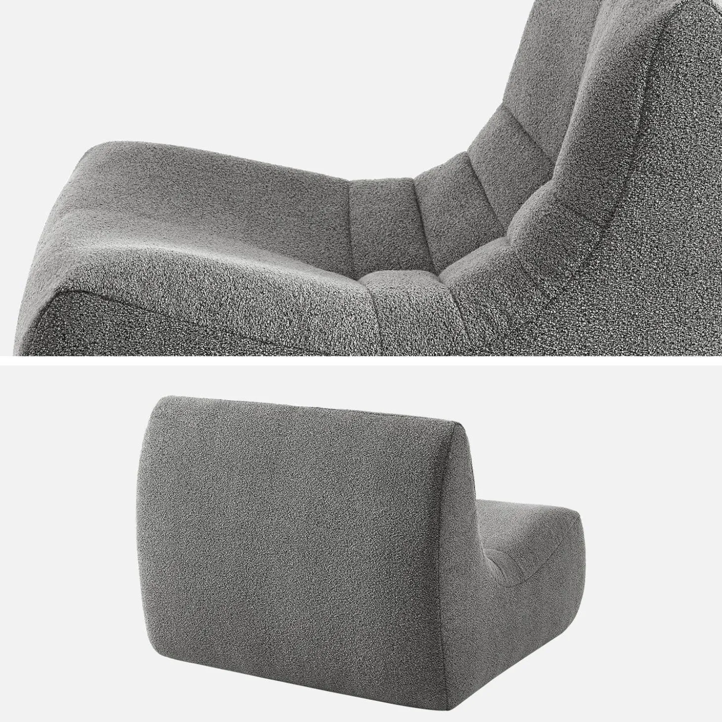 Fauteuil boucléstof Sokol 1 zitplaats