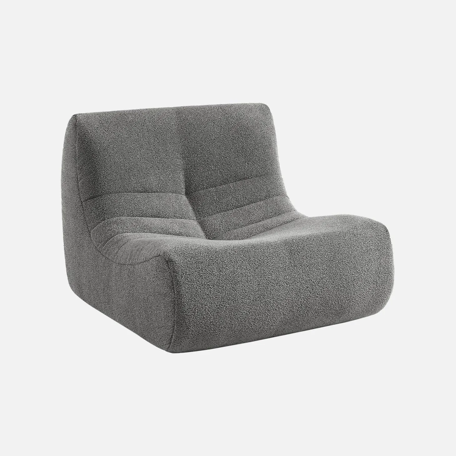 Fauteuil boucléstof Sokol 1 zitplaats