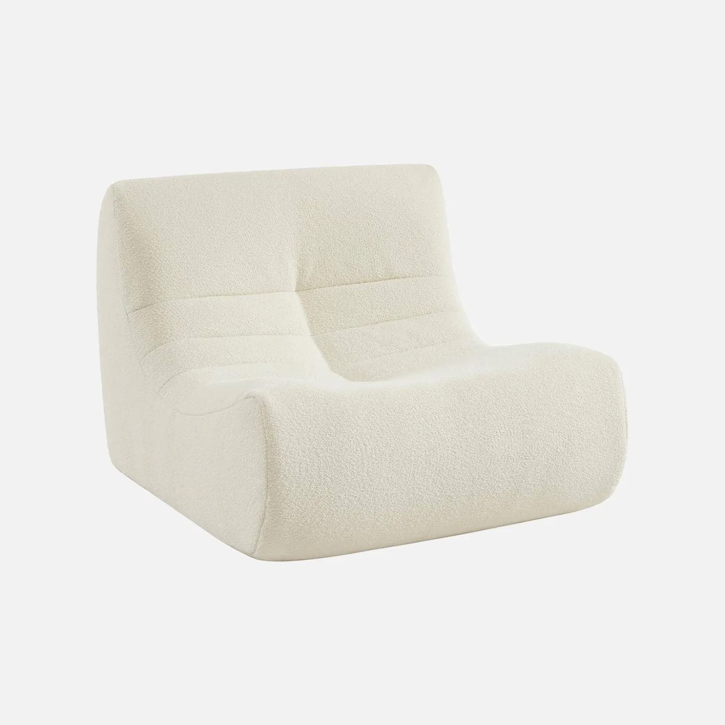 Fauteuil boucléstof Sokol 1 zitplaats