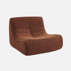 Fauteuil boucléstof Sokol 1 zitplaats