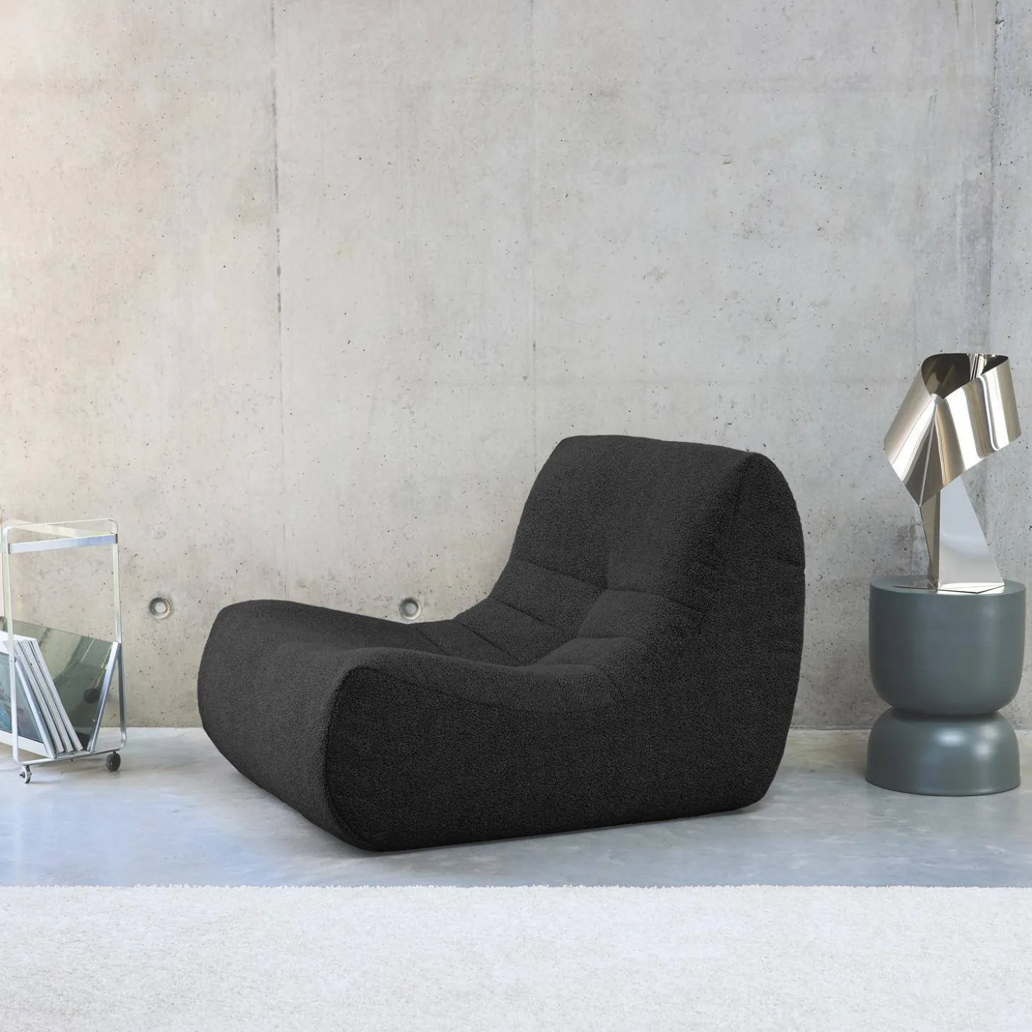 Fauteuil boucléstof Sokol 1 zitplaats