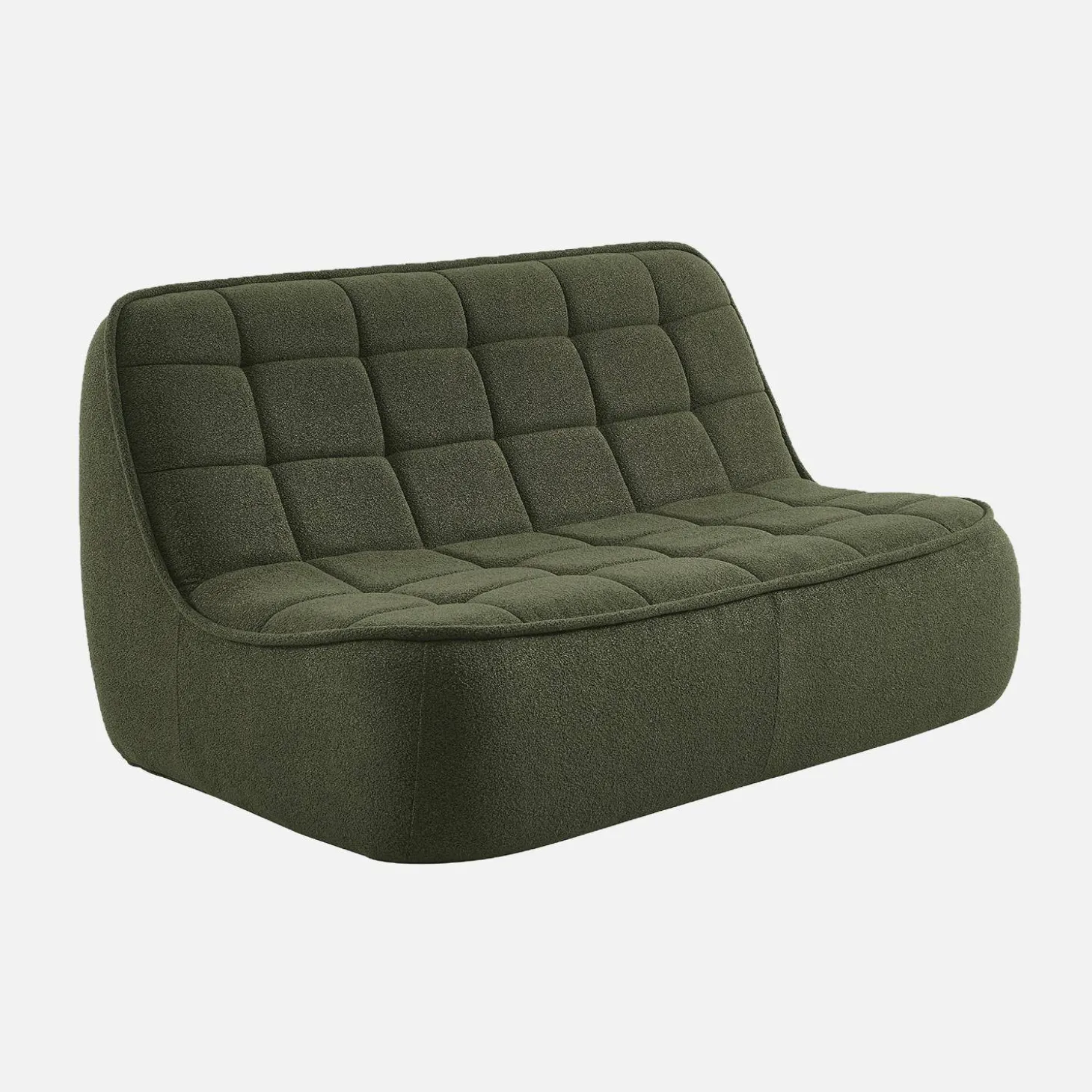 Fauteuil bouclé stof 2 zitplaatsen