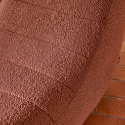 Fauteuil boucléstof 2 zitplaatsen