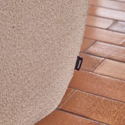 Fauteuil boucléstof 2 zitplaatsen