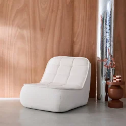 Fauteuil bouclé stof 1 zitplaats