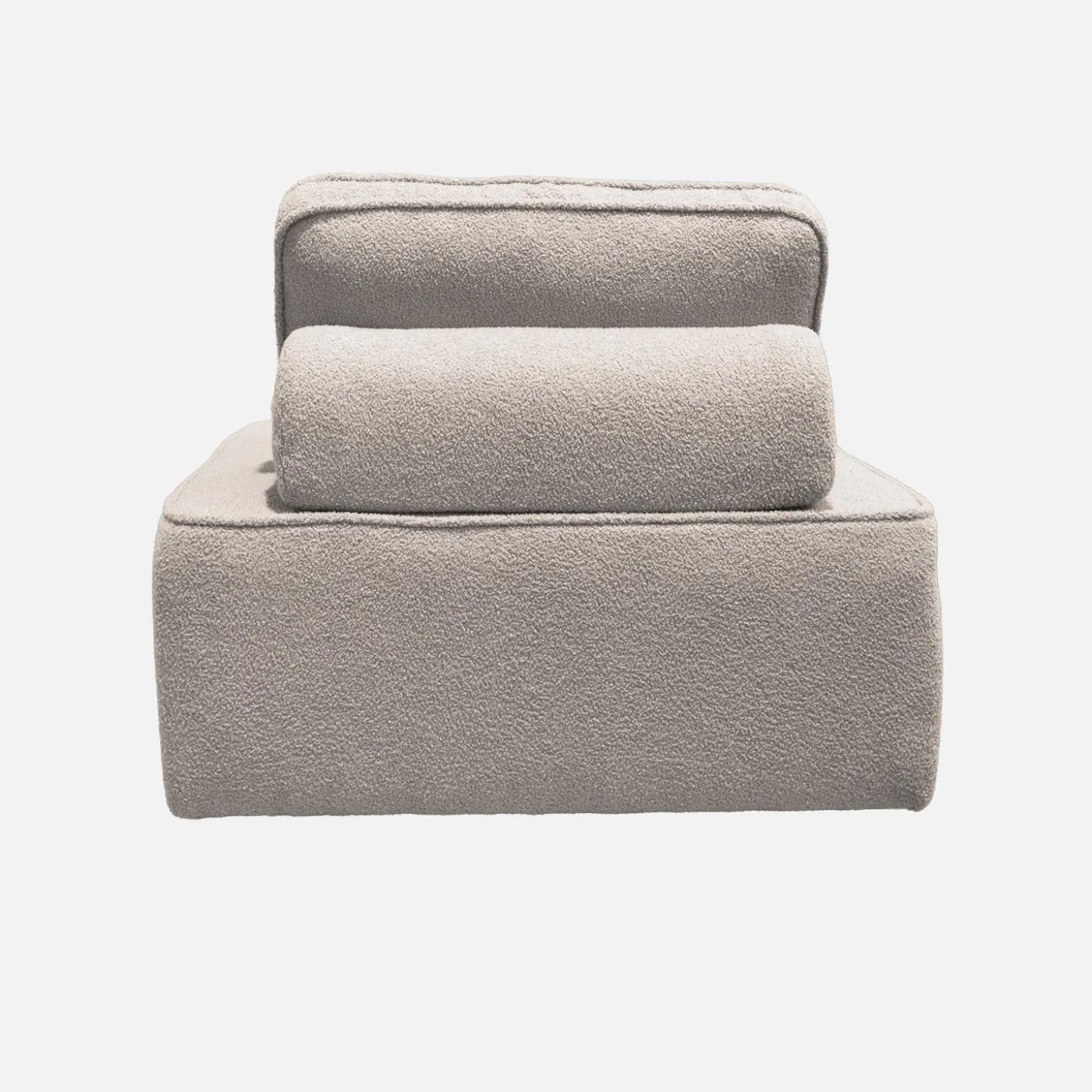 Fauteuil boucléstof 1 zitplaats