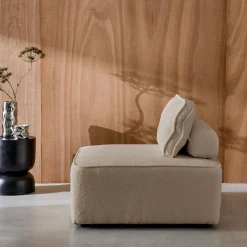 Fauteuil boucléstof 1 zitplaats