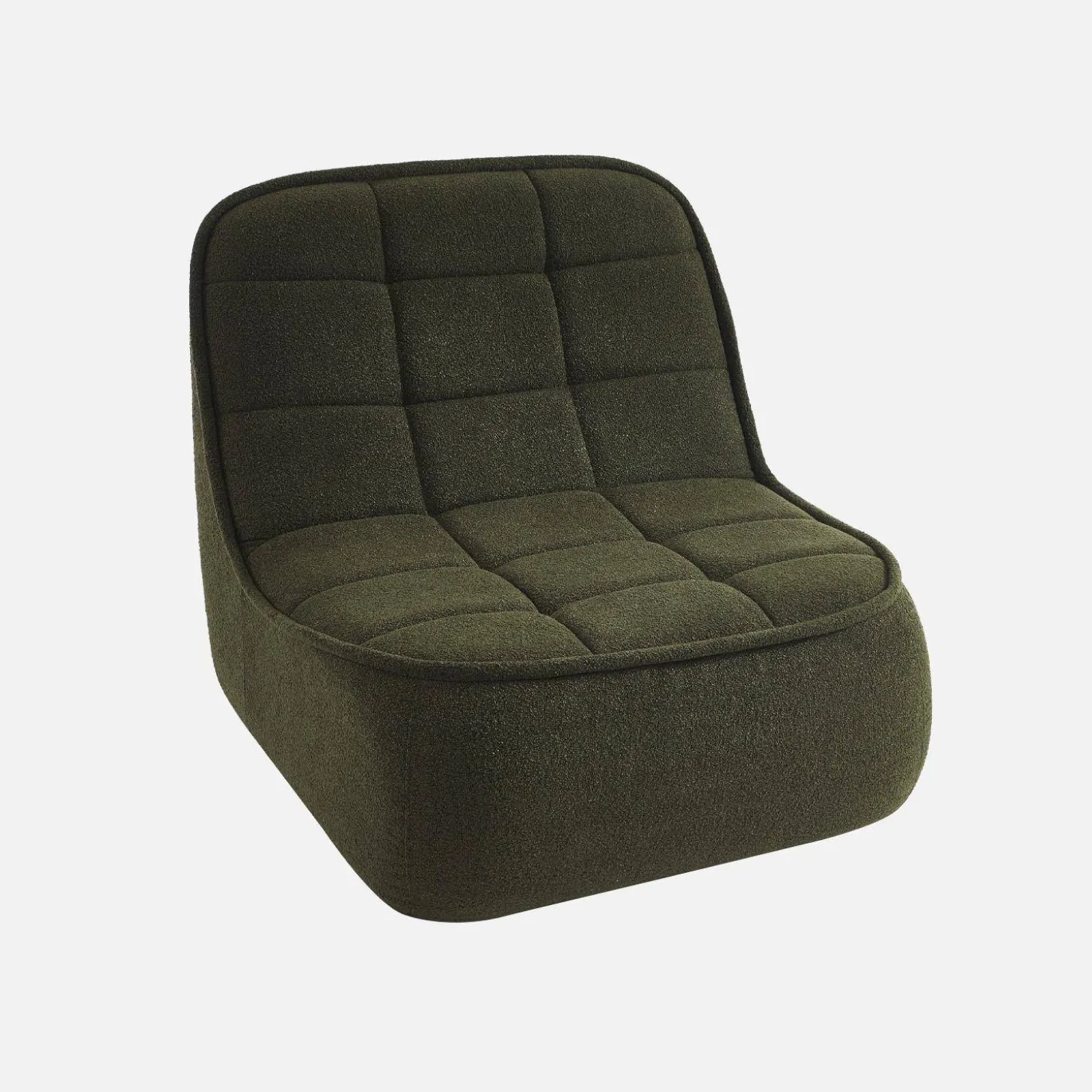 Fauteuil bouclé stof 1 zitplaats